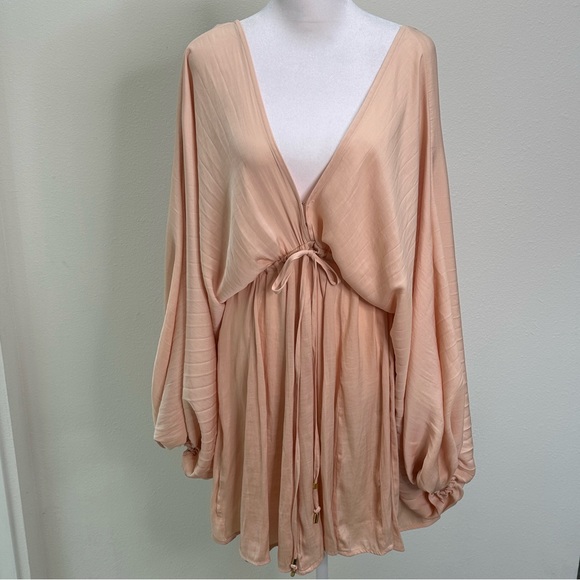 FREE PEOPLE Arzel Mini Dress in Cream / Blush. Brand new with tags - Picture 5 of 6